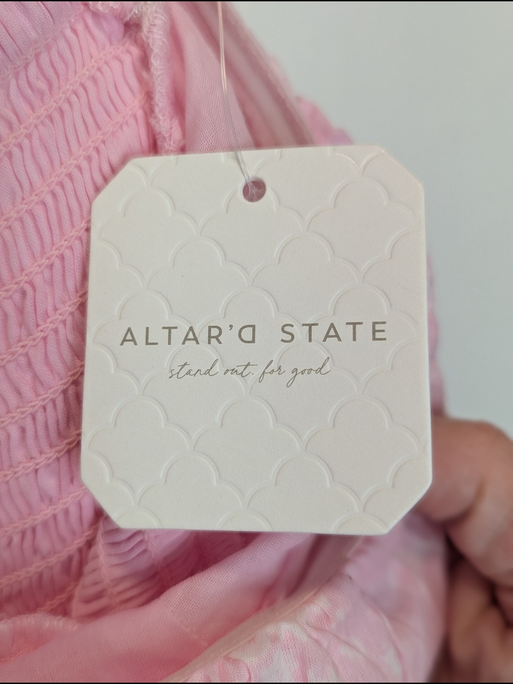 Altar'd State Strapless Pink Maxi Dress - Picture 7 of 10